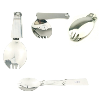 Foldable 304 Stainless Steel Spoon and Fork